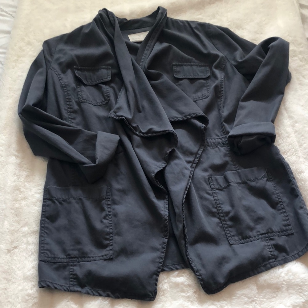 Caslon draped collar jacket